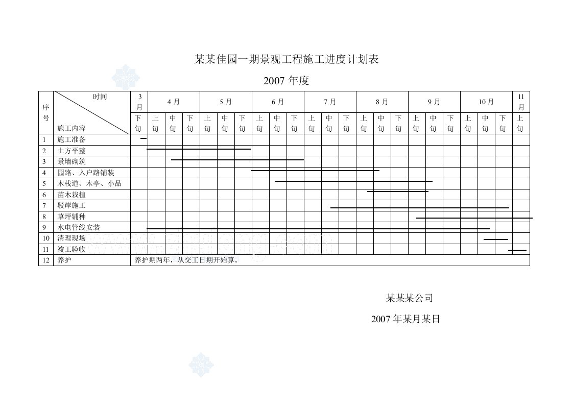 精品文档-施工进度计划表