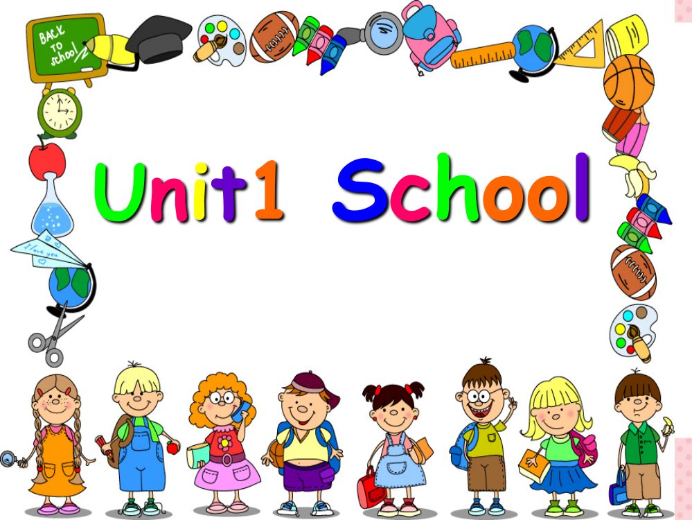 人教版一年级英语上册Unit1-School