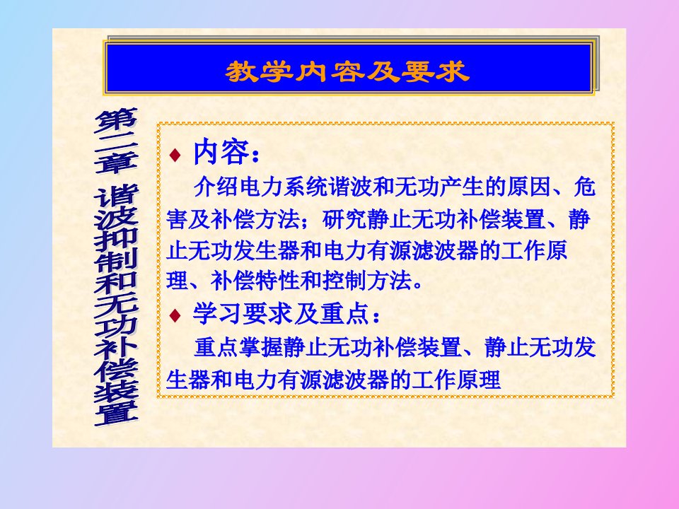 谐波抑制和无功补偿装置