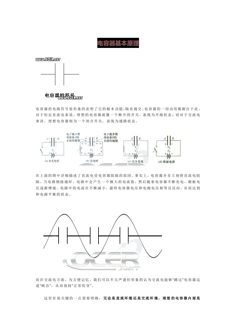 电容器基本原理