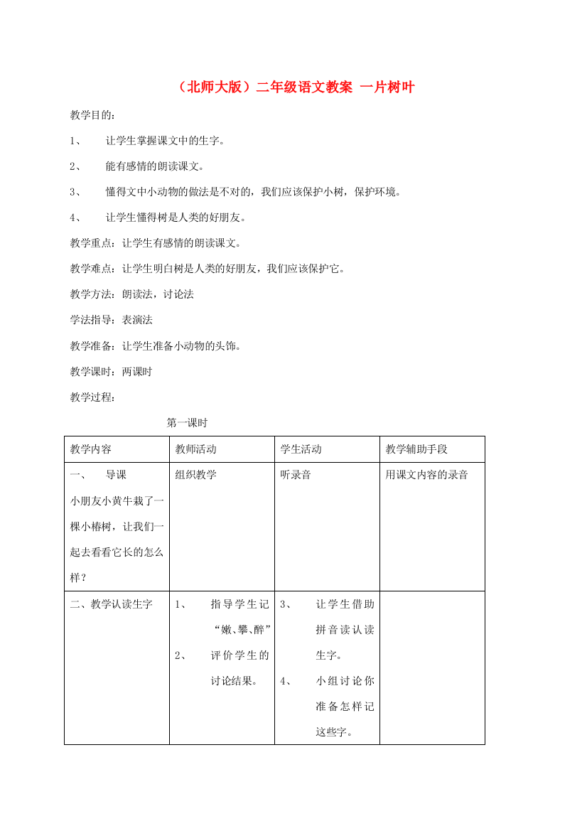 二年级语文下册