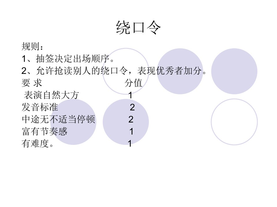 绕口令-课件（ppt演示稿）