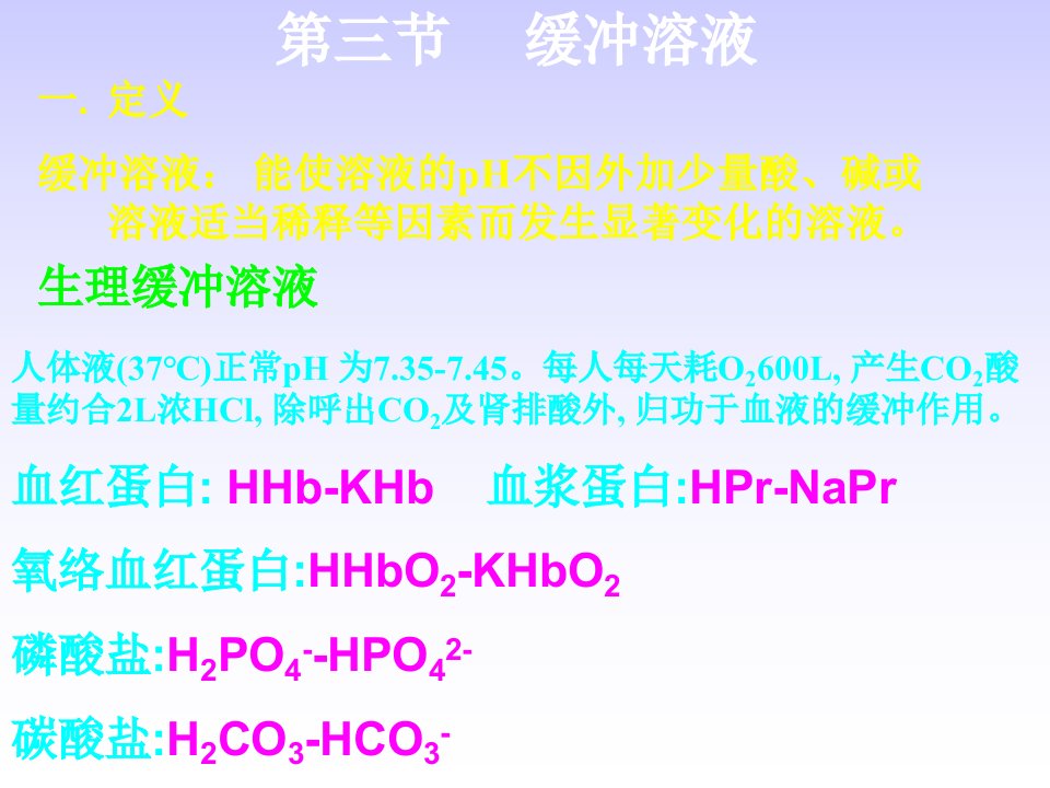 缓冲溶液指示剂酸碱滴定