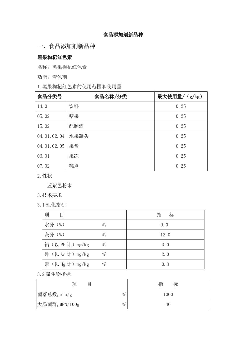 黑果枸杞红色素