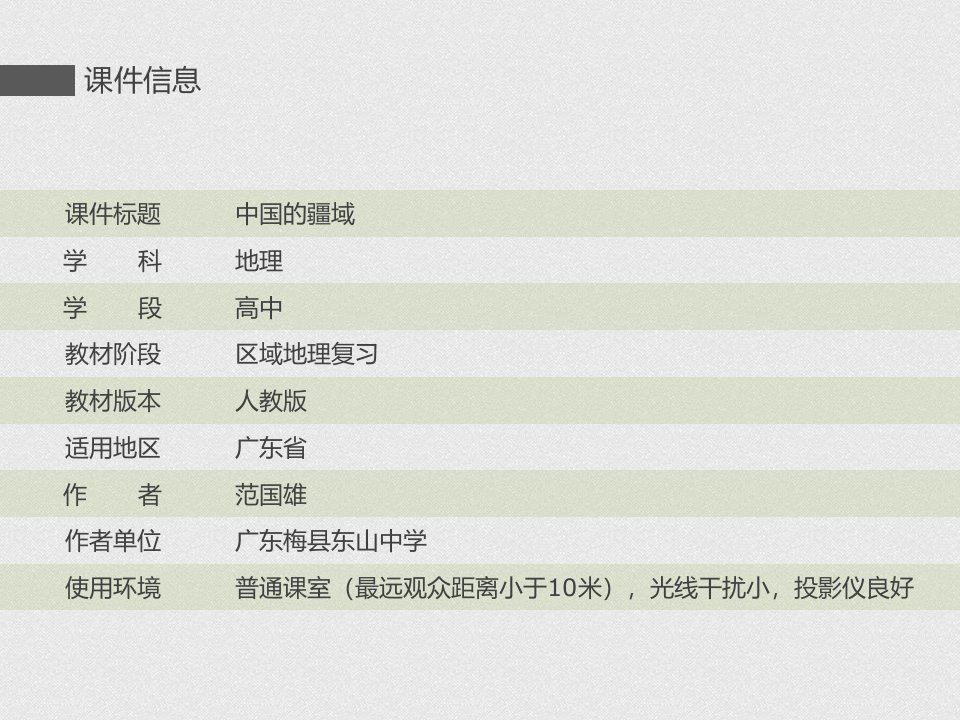 PPT作品—【区域地理】《中国的疆域、行政区划和人口》课件