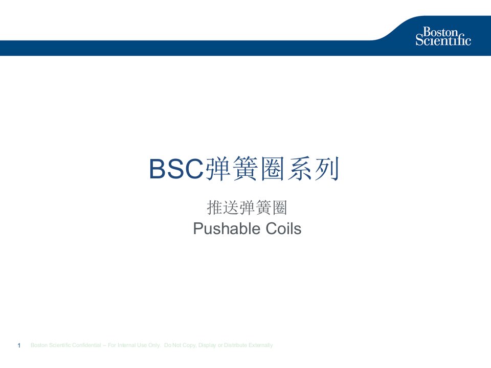 BSC弹簧圈系列ppt课件