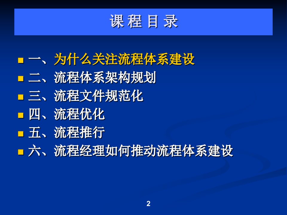 企业流程体系建设