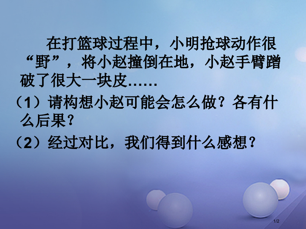 八年级政治上册第一单元自立自强第二课积极的生活态度打篮球得到的感悟素材全国公开课一等奖百校联赛微课赛