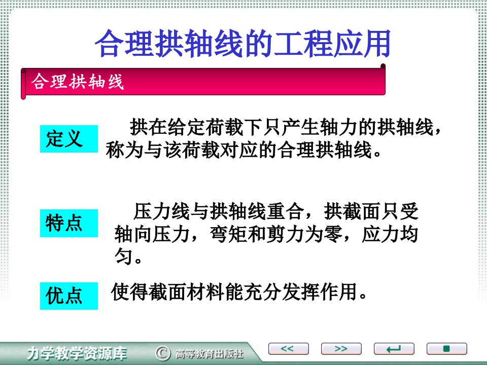 合理拱轴线的确定