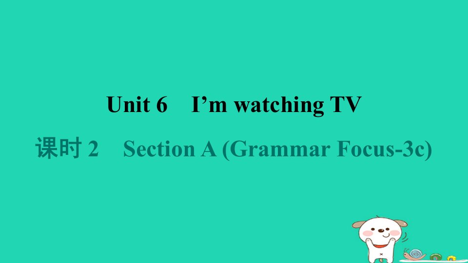 河南省2024七年级英语下册Unit6I'mwatchingTV课时2SectionAGrammarFocus_3c课件新版人教新目标版