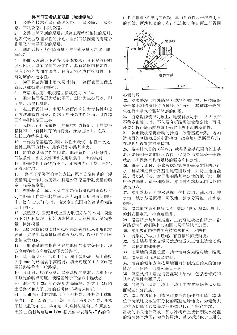 路基路面工程重点资料