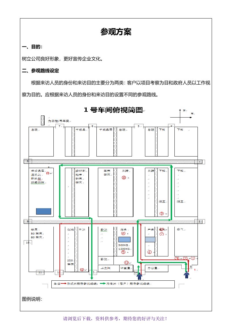 车间工厂参观方案