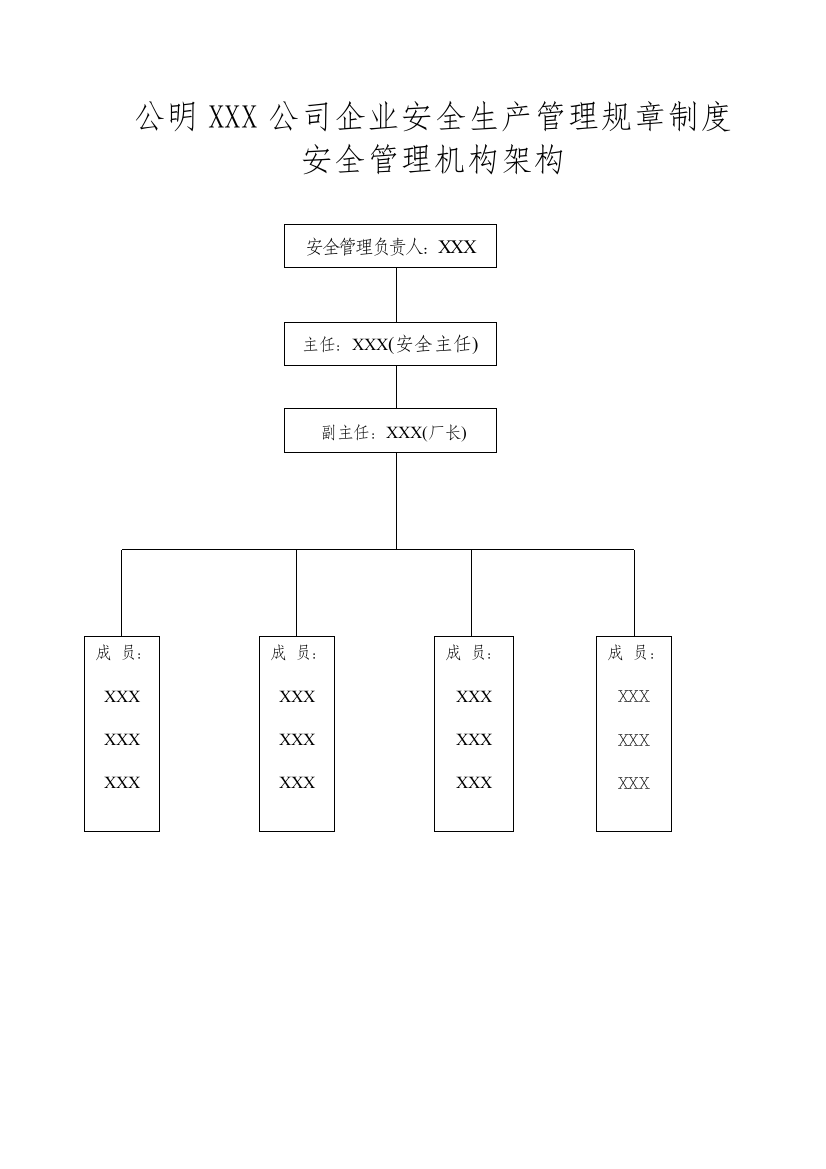 公明XXX公司企业安全生产管理规章制度（DOC49页）