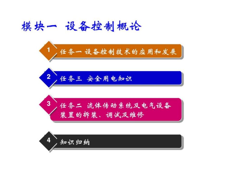 设备控制技术模块一