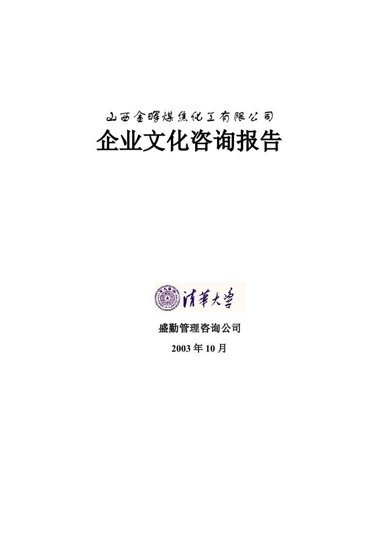 某化工公司企业文化咨询报告