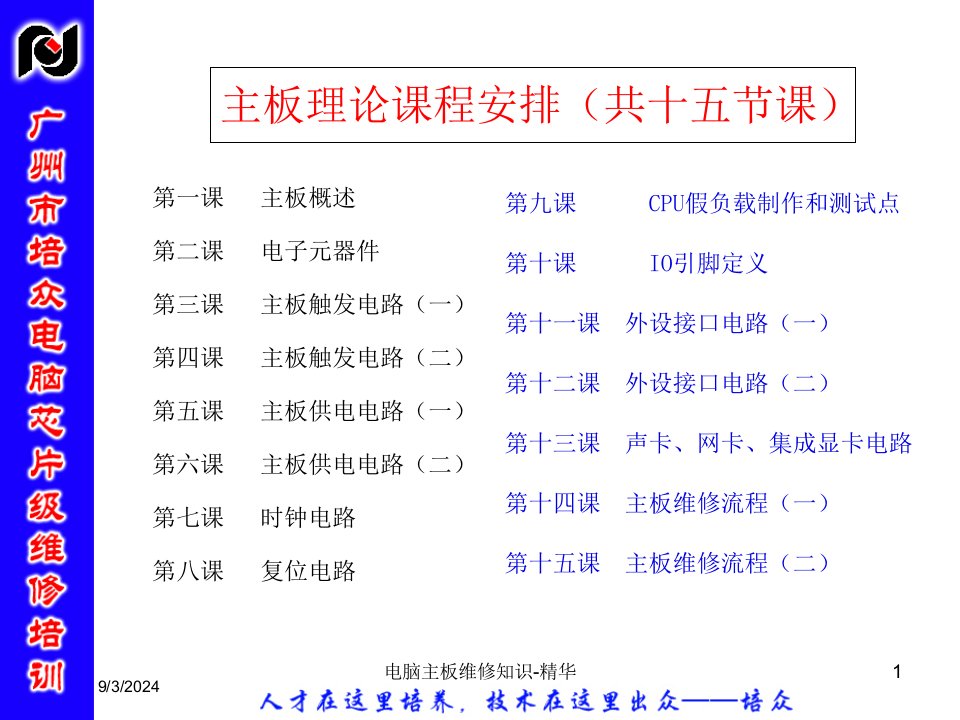 2021年度电脑主板维修知识-精华讲义