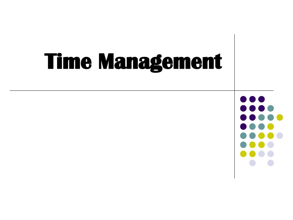 时间管理Time+Management