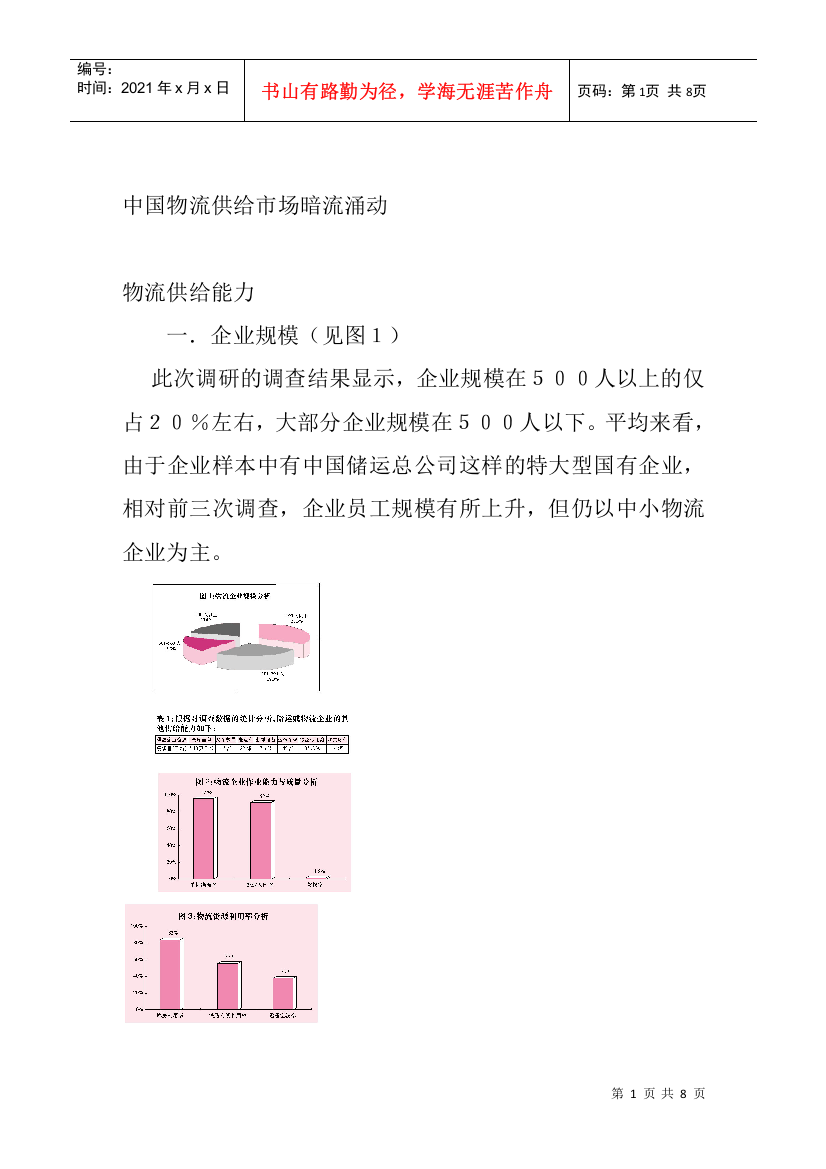 我国物流供给市场暗流涌动