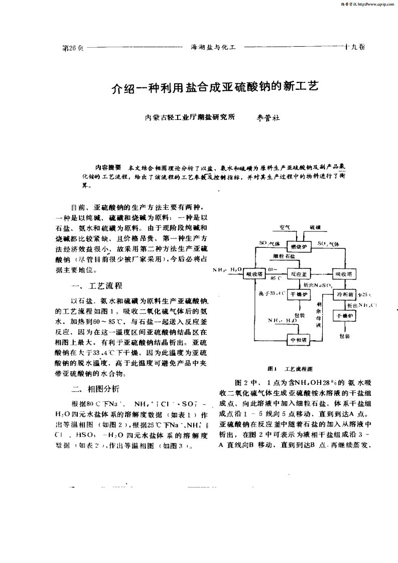 介绍一种利用盐合成亚硫酸钠的新工艺.pdf