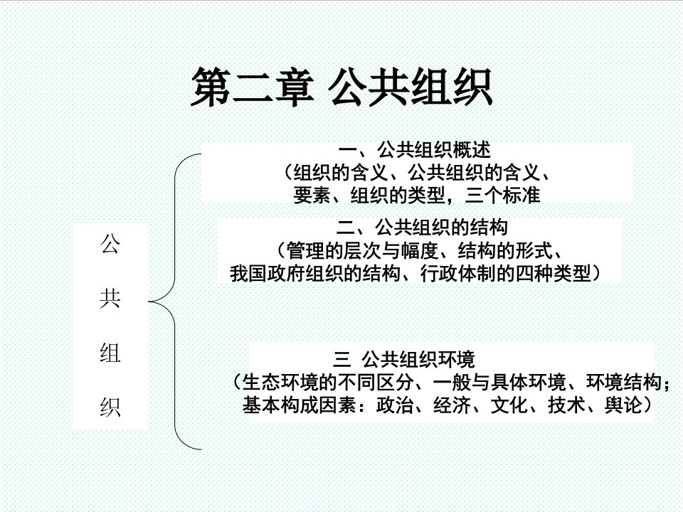 组织设计-第二章公共组织