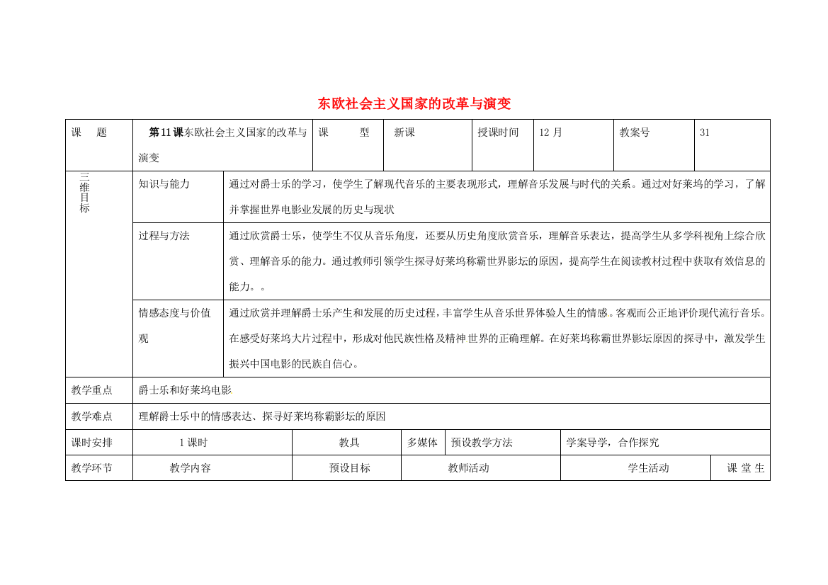 内蒙古兴安盟乌兰浩特市九年级历史下册