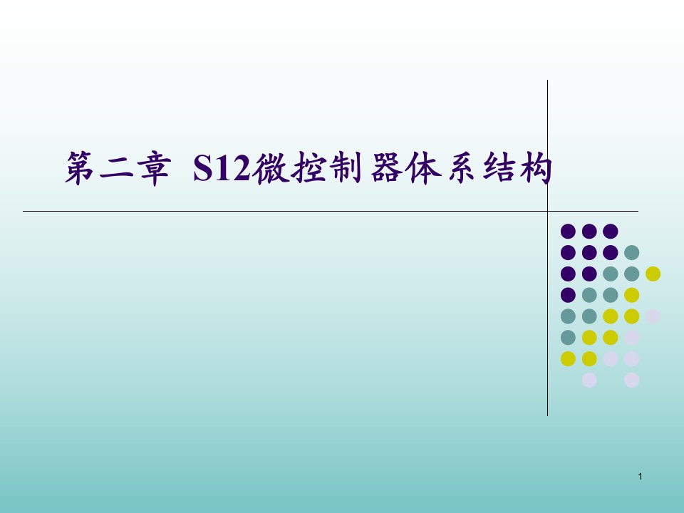 S12微控制器体系结构