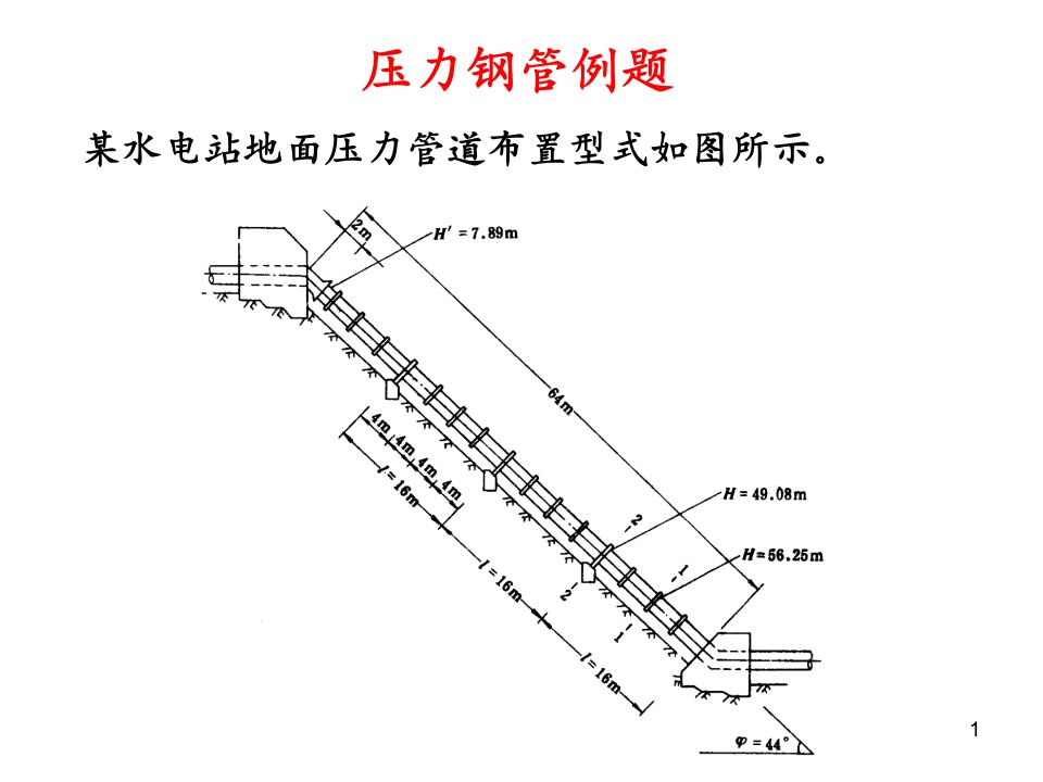 水电站压力管道例题