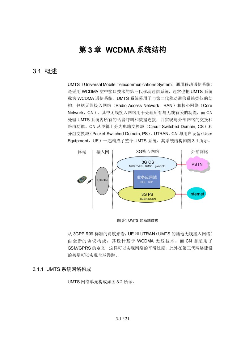 【网络通信】华为培训第3章WCDMA系统结构