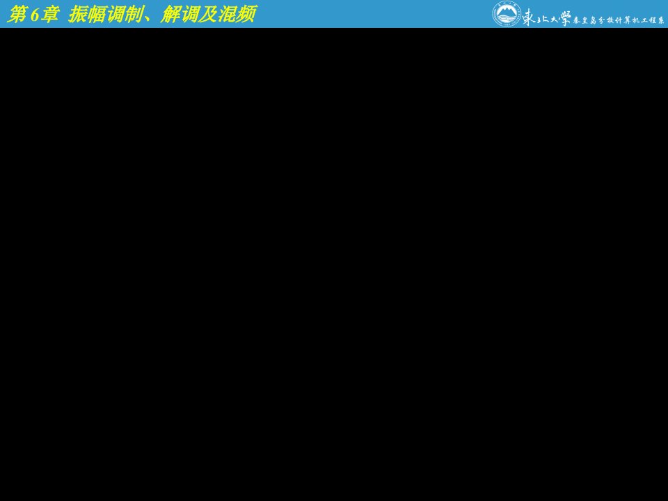 振幅调制、解调及混频习题课