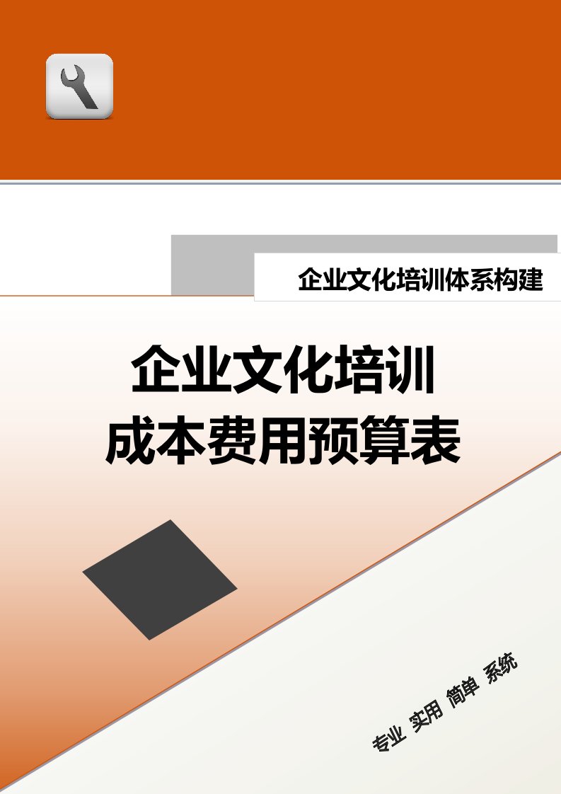 精品文档-12保障体系构建企业文化培训成本费用预算表doc1