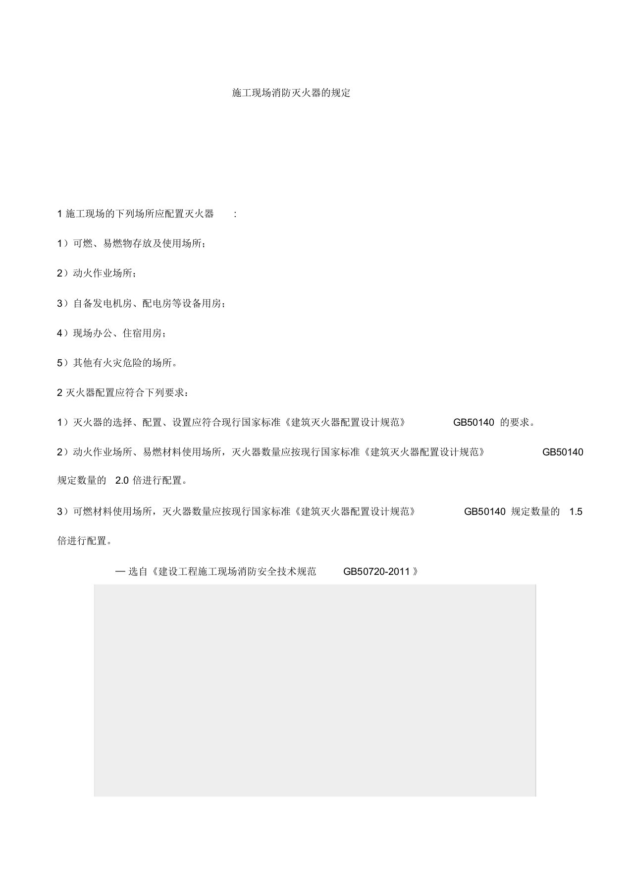 建设工程施工现场消防安全技术规范GB50720-2011