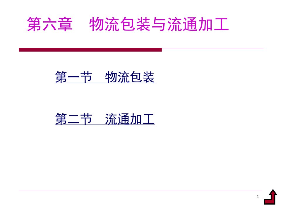 第六章物流包装与流通加工