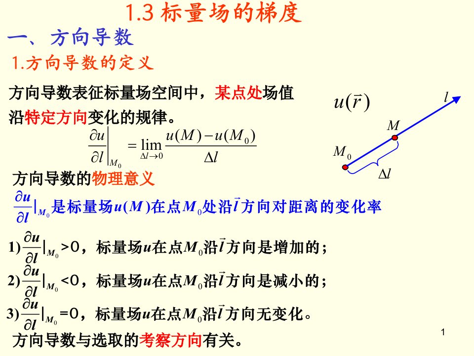 标量场的梯度ppt课件