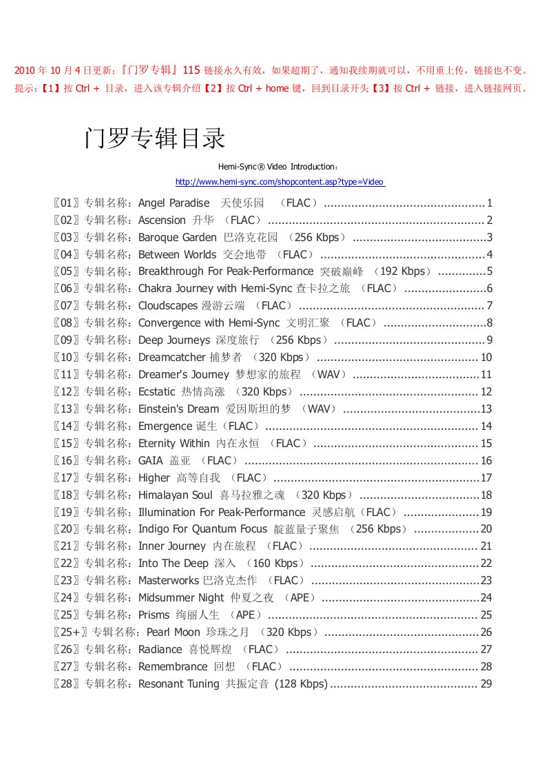 [工作]门罗研究所：完结篇专辑下载资料