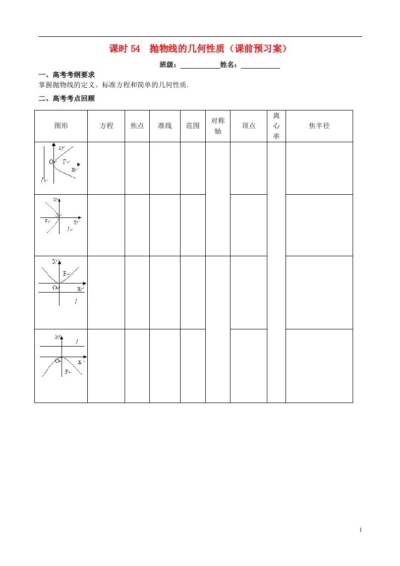 高考数学一轮复习