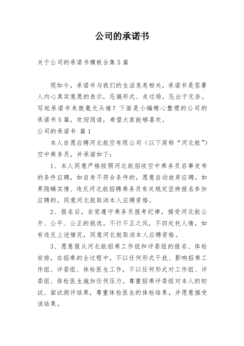 公司的承诺书_25