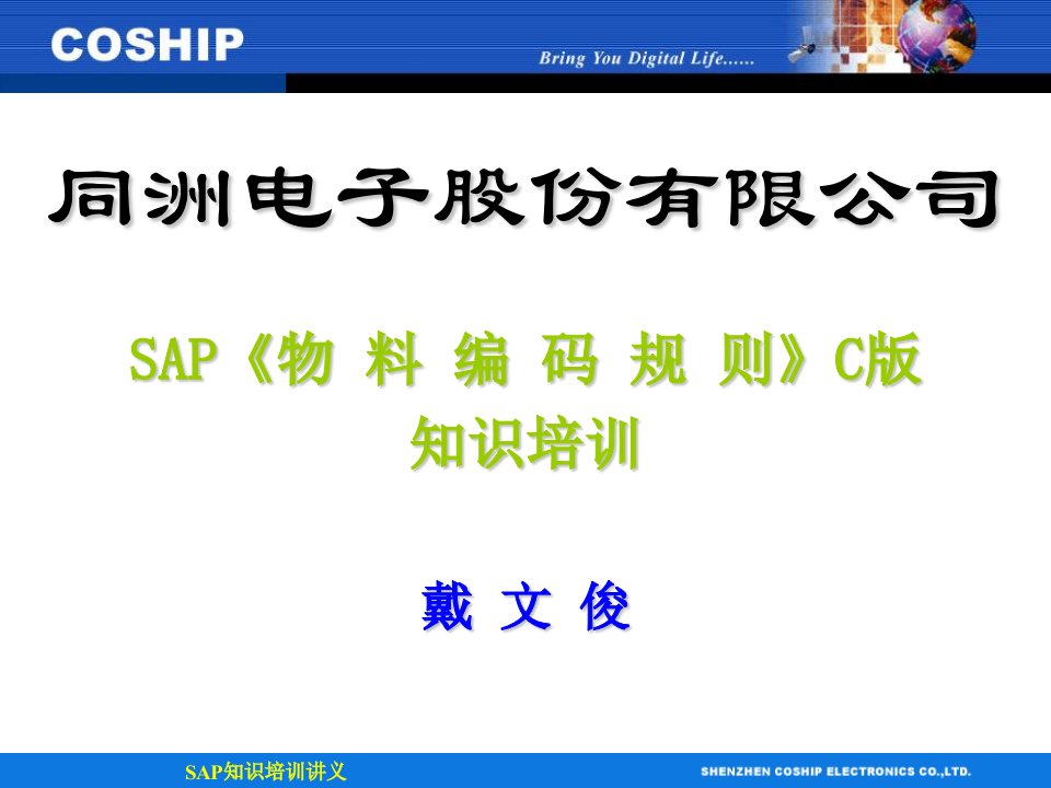 sap《物料编码规则》c版