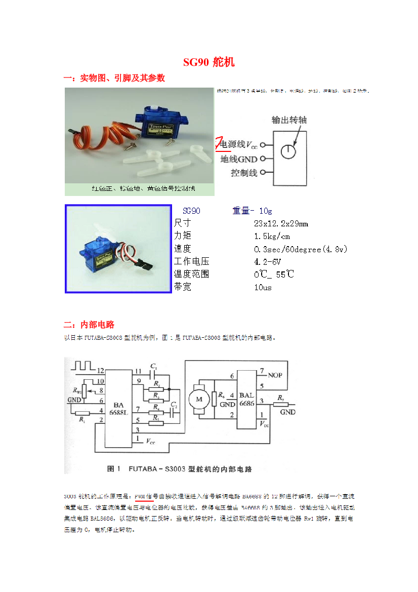 SG90舵机