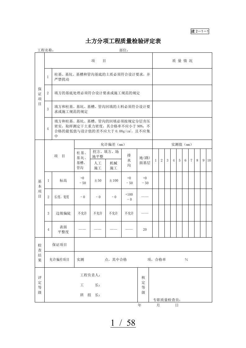 园林绿化景观工程资料表格汇总