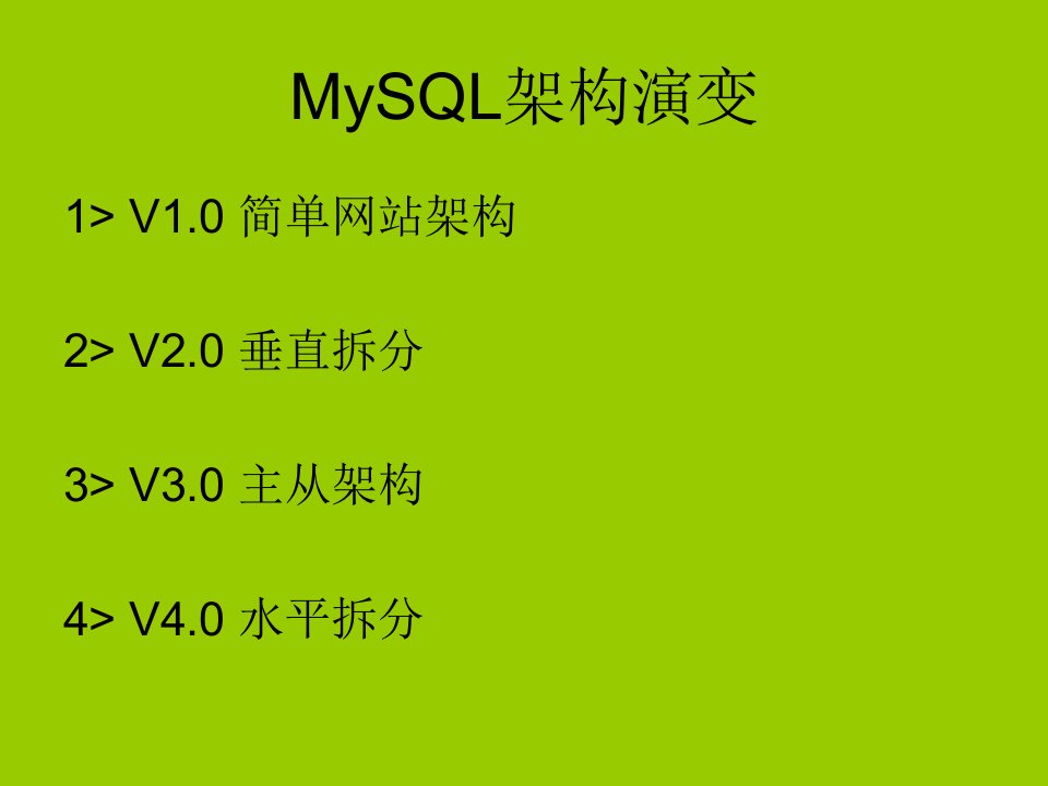 MySQL高可用集群分享5课件