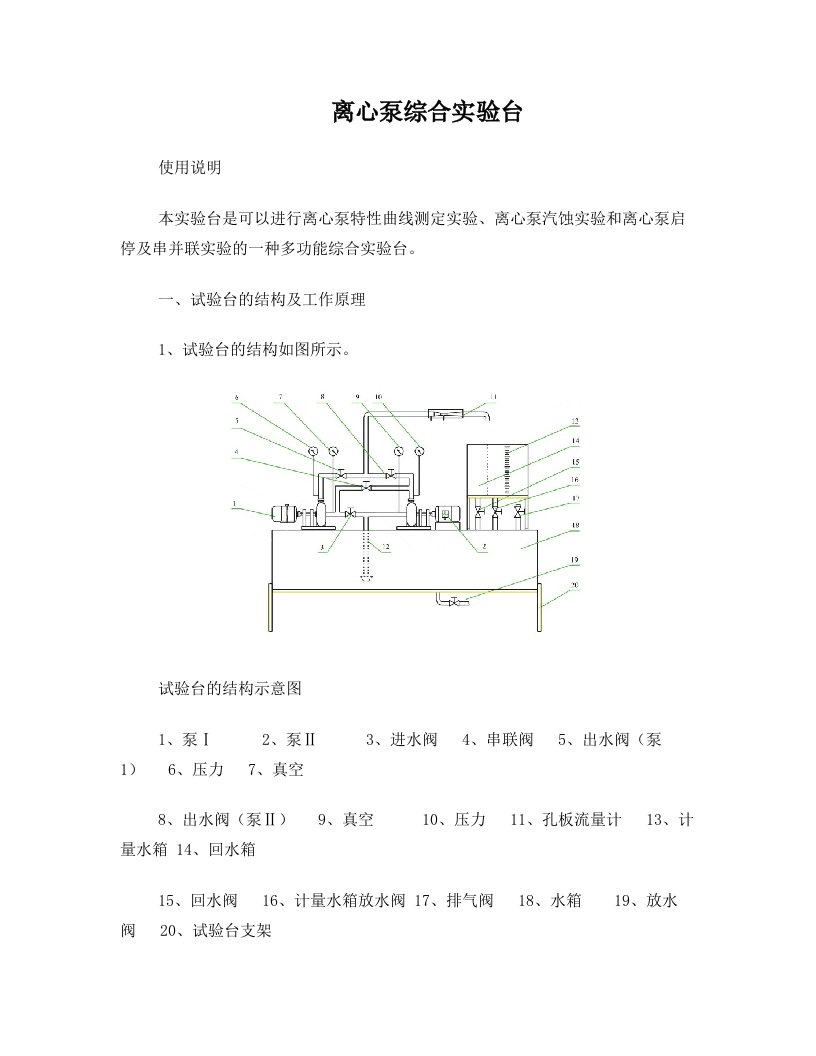 zvvAAA离心泵综合试验台