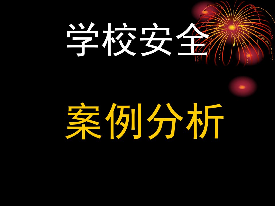 《学校安全案例分析》PPT课件