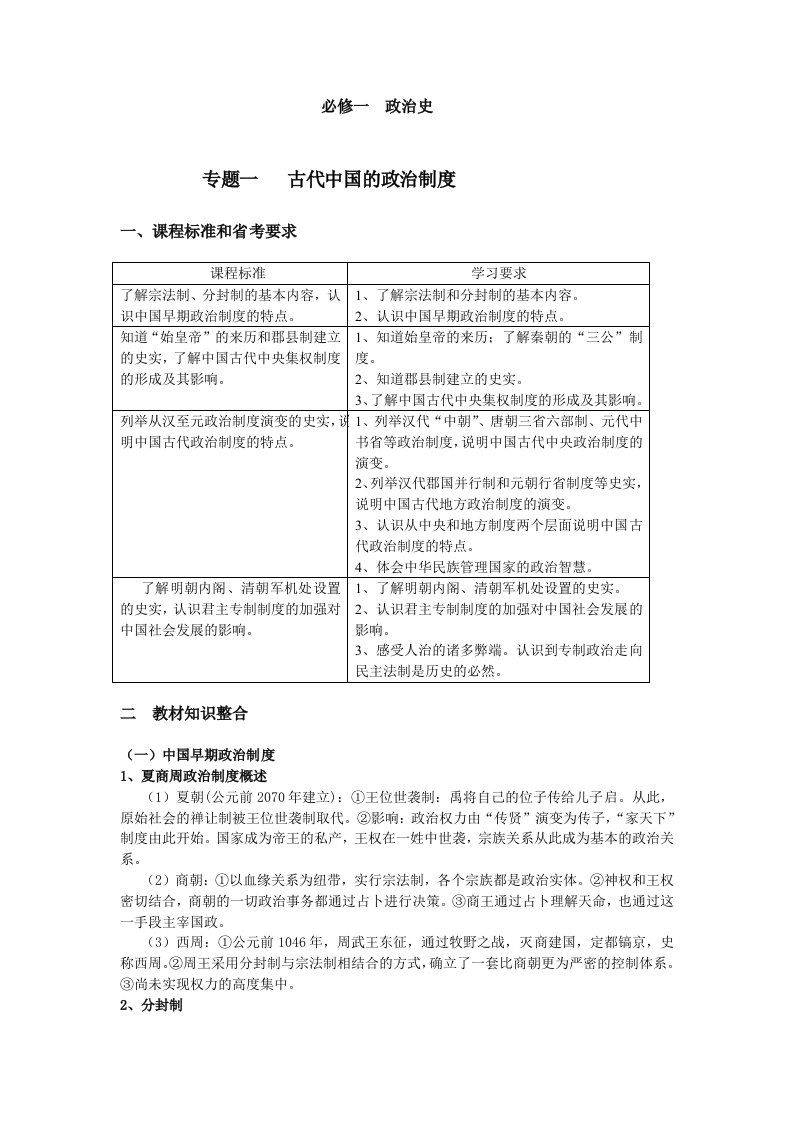 高中历史一本通整合多版本教材深度解析重点知识.1doc