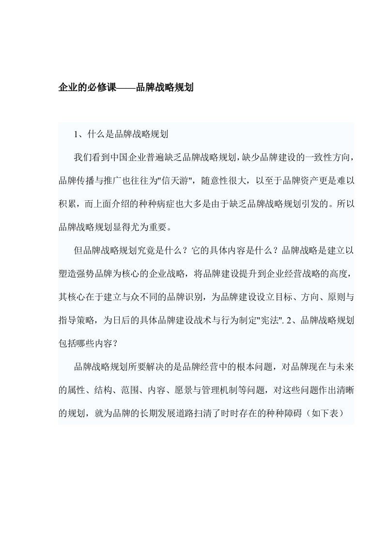 战略管理-企业的必修课——品牌战略规划1