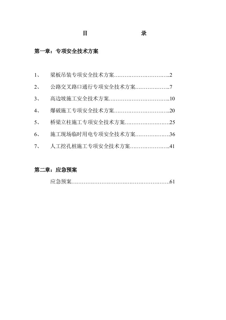 洞新八标专项安全技术方案及应急预案【改