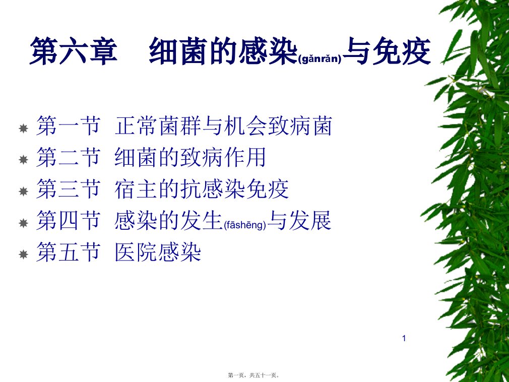 医学专题一C6细菌感染与免疫