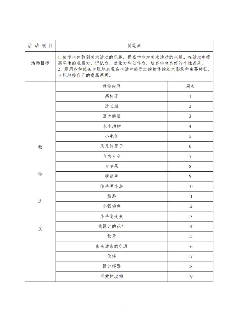 儿童画社团活动记录