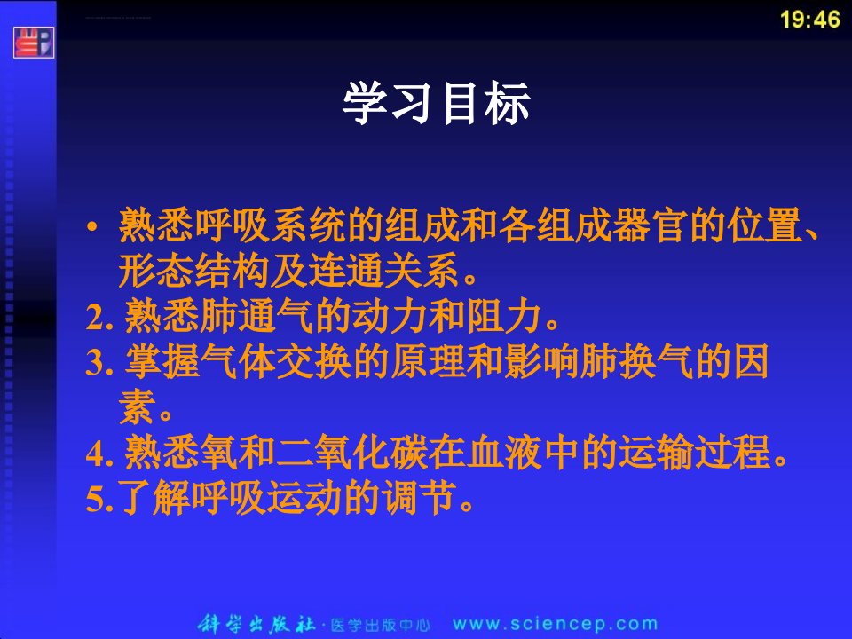 解剖学呼吸系统人体解剖生理学ppt课件