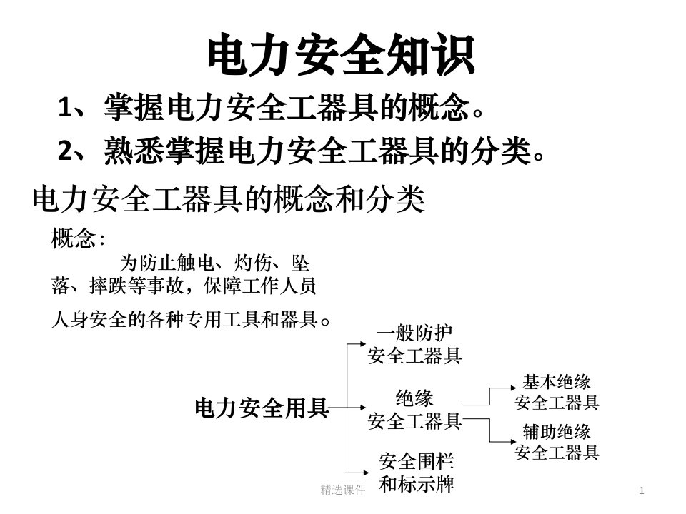 电力安全工器具ppt课件