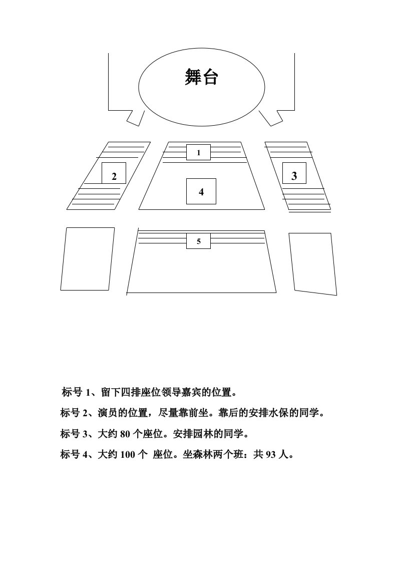 迎新晚会会场布置安排